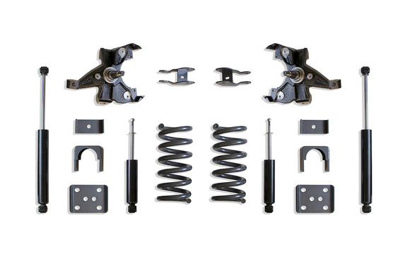 MaxTrac 92-98 GM C1500/2500 2WD Standard Cab 5/6 Lug 3in/5in Lowering Spindles Kit