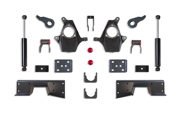 Maxtrac 99-06 GMC Sierra 1500 2WD 3in Front / 5in Rear Lowering Kit