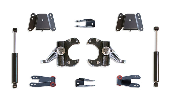 MaxTrac 73-87 Chevrolet C10 2WD 2.5in/4in Lowering Spindle Kit (1.25in Rotor)