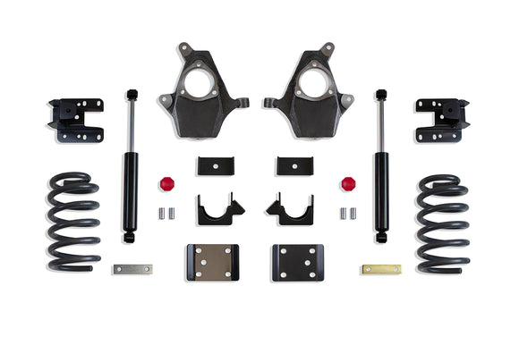 MaxTrac 14-16 GM C/K1500 2WD/4WD Extended/Crew Cab w/Cast Steel Susp. 3in/5in Lowering Kit
