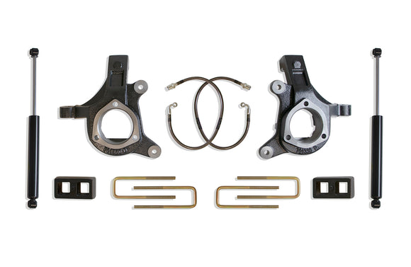 MaxTrac 07-16 GM C1500 2WD w/Cast Steel Susp. 3in/1in Spindle Lift Kit w/MaxTrac Shocks
