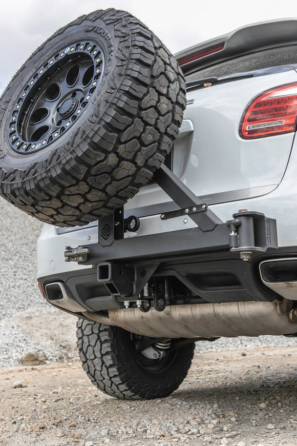 HITCH AXIS, HITCH MOUNTED SPARE TIRE SWING OUT CARRIER - CAYENNE/TOUAREG/Q7