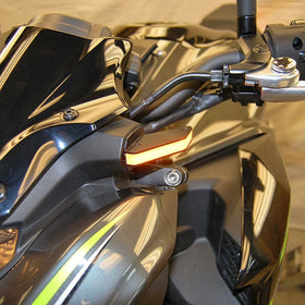 New Rage Cycles 20+ Kawasaki Z900 Front Turn Signals w/Load EQ