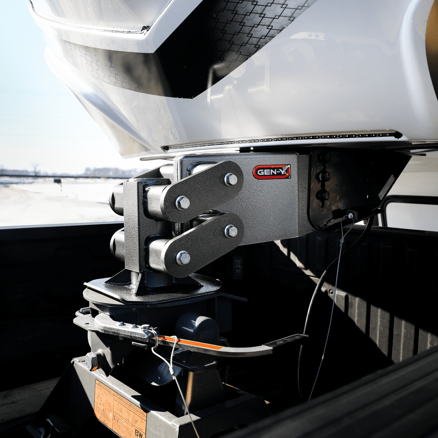 EXECUTIVE TORSION-FLEX Rhino Fifth Wheel King Pin Box 3.5K - 5.5K pin weight range 30K Towing - 0