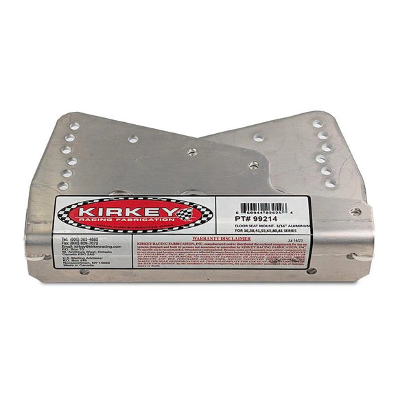 KIRKEY FLOOR SEAT MOUNT - 3/16 ALUMINUM FOR 09.16. 36.38.39.41.41V.47.55.70.71