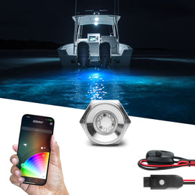 XK Glow RGB LED DRAIN PLUG LIGHT KIT FOR BOAT 1PC 13W - 0
