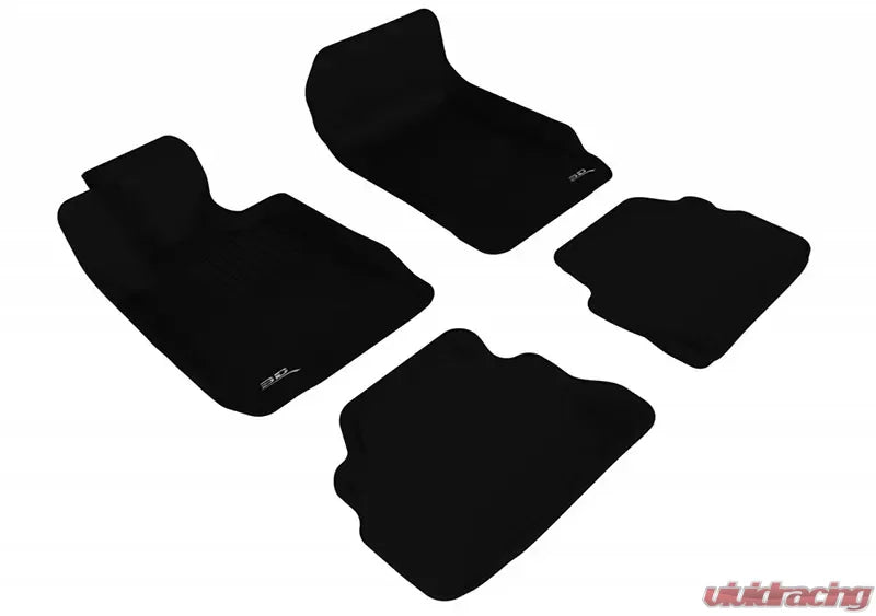 3D MAXpider 2007-2013 BMW 3 Series E92 Kagu 1st & 2nd Row Floormats - Black