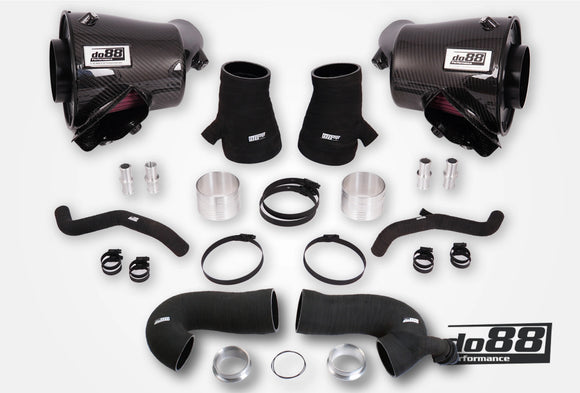 do88 Porsche 911 Turbo (992) Induction System 80mm Outlet w/Turbo Inlet Hoses