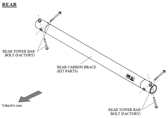 HKS CARBON BRACE FairLady Z FULL SET