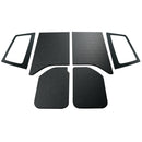 DEI 11-18 Jeep Wrangler JK 2-Door Boom Mat Complete Headliner Kit - 6 Piece - Black Leather Look-1