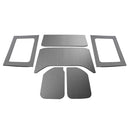 DEI 11-18 Jeep Wrangler JK 4-Door Boom Mat Complete Headliner Kit - 6 Piece - Gray Leather Look-1