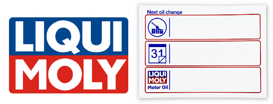 Liquimoly Oil Change Sticker