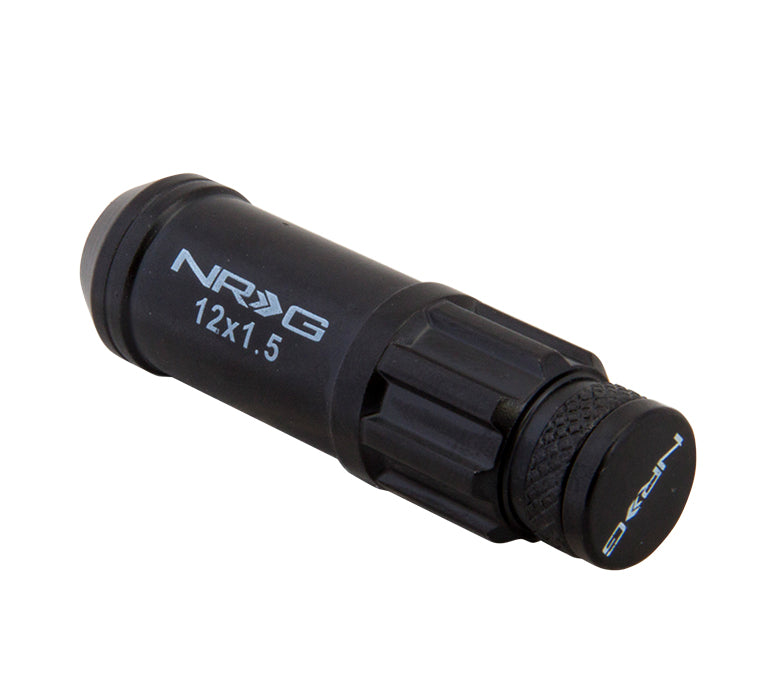NRG 700 Series M12 X 1.5 Steel Lug Nut w/Dust Cap Cover Set 21 Pc w/Locks & Lock Socket - 0