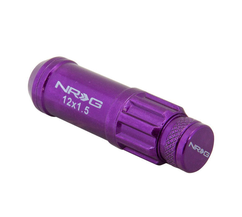 Buy purple NRG 700 Series M12 X 1.5 Steel Lug Nut w/Dust Cap Cover Set 21 Pc w/Locks &amp; Lock Socket