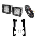 Cali Raised 2022+ Toyota Tundra Low Profile Ditch Light Brackets Kit - 2 3X2 18W Led Pods/No Switch-1