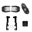 Cali Raised 2022+ Toyota Tundra Low Profile Ditch Light Brackets Kit - Side Proj Led Pods Switch-1