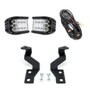 Cali Raised 14-21 Toyota Tundra Low Profile Ditch Light Brackets Kit - Brackets No Switch (27W)-1