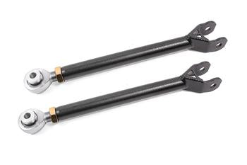 BMR 08-17 Challenger Lower Trailing Arms w/ Single Adj. Rod Ends - Black Hammertone