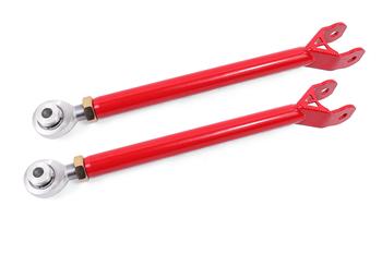 BMR 08-17 Challenger Lower Trailing Arms w/ Single Adj. Rod Ends - Red