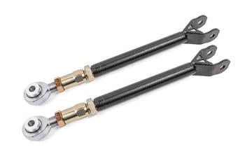 BMR 08-17 Challenger Lower Trailing Arms w/ On-Car Adj. Rod Ends - Black Hammertone