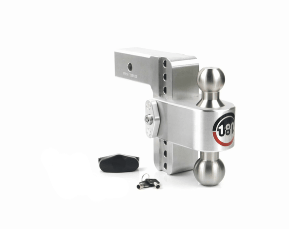Weigh Safe 180 Hitch 6in Drop Hitch & 2in Shank (10K/12.5K GTWR) - Aluminum