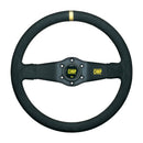 OMP Rally Dished Steering Wheel 350mm - Small Suede (Black)-1