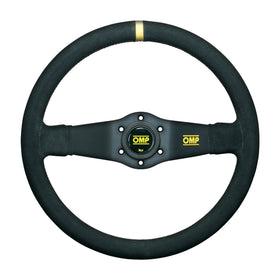 OMP Rally Dished Steering Wheel 350mm - Small Suede (Black)