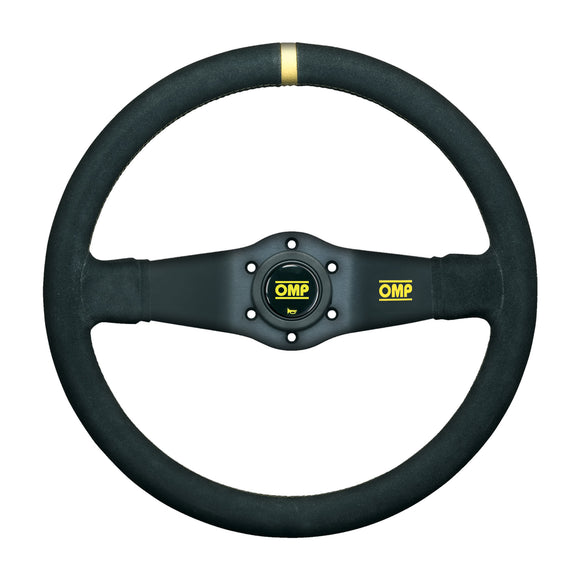OMP Rally Dished Steering Wheel 350mm - Small Suede (Black)