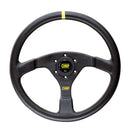 OMP Velocita Flat Steering Wheel 350mm - - Large Leather (Black)-1