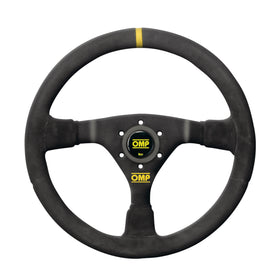 OMP WRC Mid-Depth 350mm Dished - Small Suede (Black)