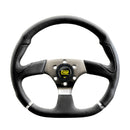 OMP Cromo Steering Wheel w/ 3 Steel Spokes Supplied-1