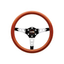 OMP Mugello Wooden Steering Wheel 350mm Handgrip Oval25X23mm-1