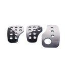 OMP Racing Pedals - Silver (Set of 3)-1