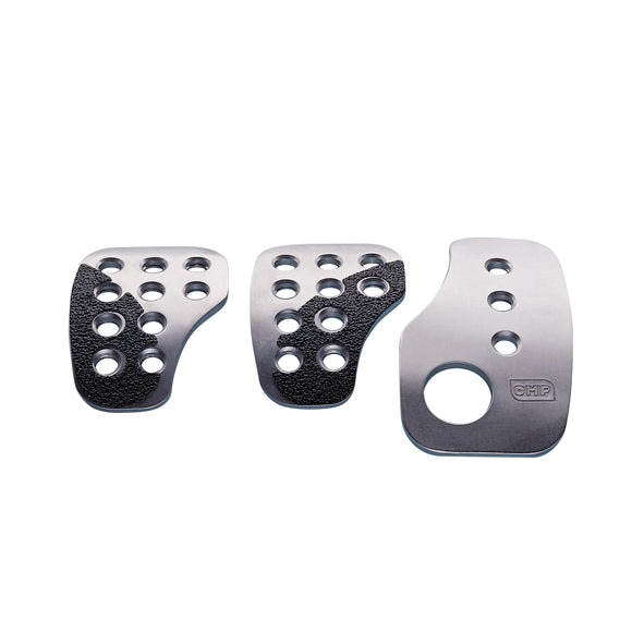 OMP Racing Pedals - Silver (Set of 3)