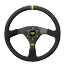 OMP Velocita Flat Steering Wheel 350mm - - Small Suede (Black)-1