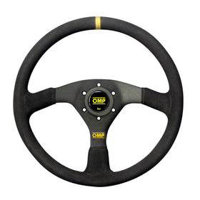 OMP Velocita Flat Steering Wheel 350mm - - Small Suede (Black)