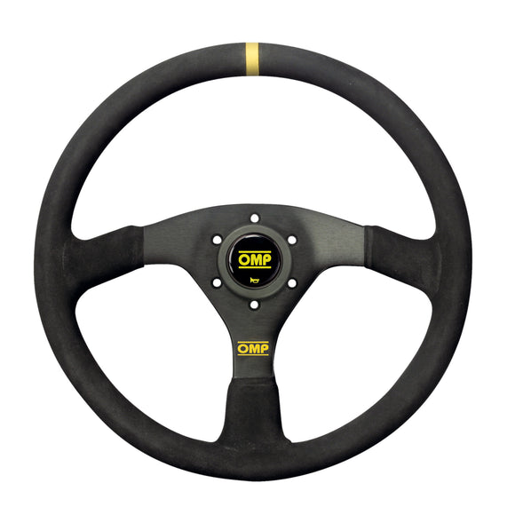 OMP Velocita Flat Steering Wheel 350mm - - Small Suede (Black)