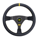 OMP WRC Steering Wheel - Large Leather (Black)-1