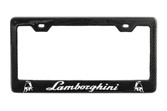 Carbon Fiber Lamborghini License Plate Frames