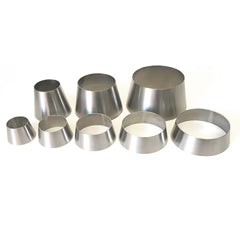 Ticon Industries 1-3/16in OAL 2.0in to 2.5in Titanium Transition Reducer Cone
