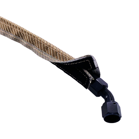 PTP Black Lava Heat Sleeve Hook & Loop (1/2 x 3')"