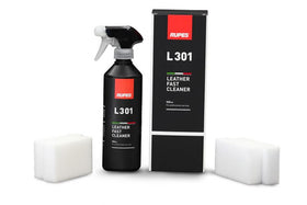 RUPES* L301 LEATHER FAST CLEANER / 500ML BOTTLE. INCLUDES SPRAYER AND (4) MELAMI