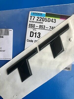 Audi TTRS 8S Genuine OEM Black Rear Badge