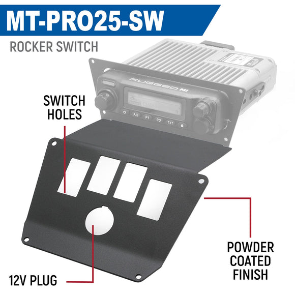 Rugged Radios 2025 Polaris RZR Pro XP/Pro R/Pro S Radio Mount Rocker Switch