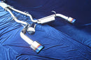 Motordyne Exhaust With 4.5" Blue Rolled Tips Infiniti Q50 14-18-13