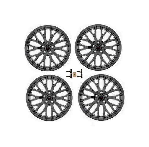 Ford Racing 15-16 Mustang GT 19X9 and 19X9.5 Wheel Set with TPMS Kit - Matte Black