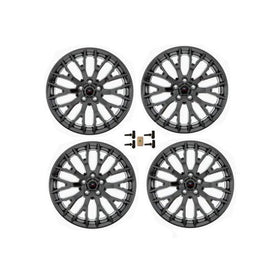 Ford Racing 15-16 Mustang GT 19X9 and 19X9.5 Wheel Set with TPMS Kit - Matte Black