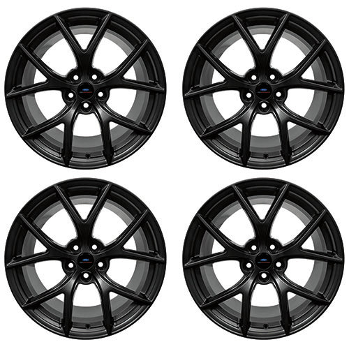 Ford Racing 15-20 Mustang19x10.5in & 19x11in Wheel Kit w/TPMS - Matte Black