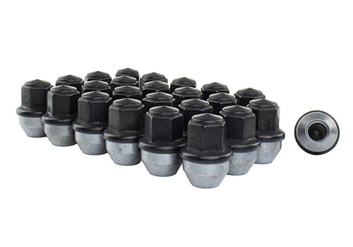 Ford Racing M14 x 1.5 Black Lug Nut - Set of 24