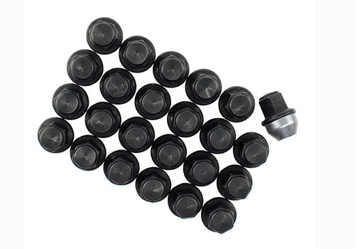 Ford Racing M14 x 1.5 Black Lug Nut - Set of 24 - 0